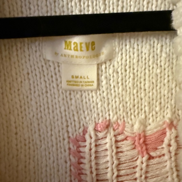 Anthropologie Maeve Heart Cardigan Sweater - Picture 7 of 8